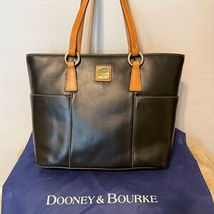 Dooney & Bourke Black Leather Tote Bag